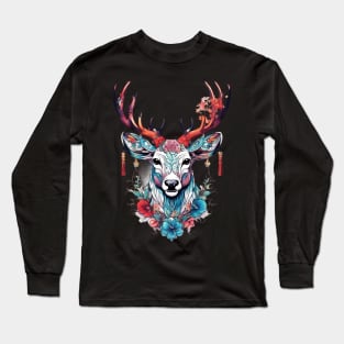Chinese Deer Long Sleeve T-Shirt